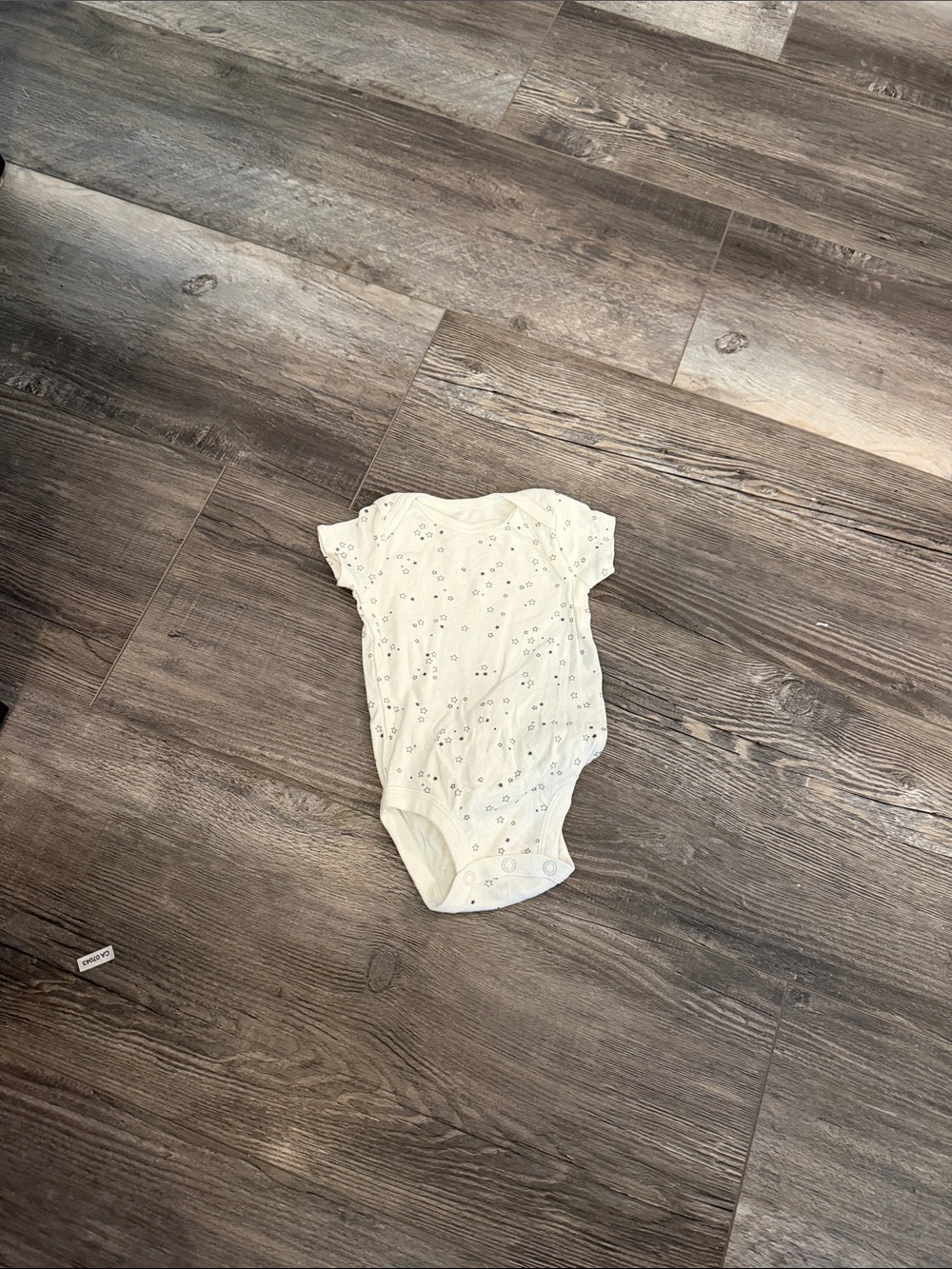 Little Planet Soft White Floral Infant One-Piece Bodysuit